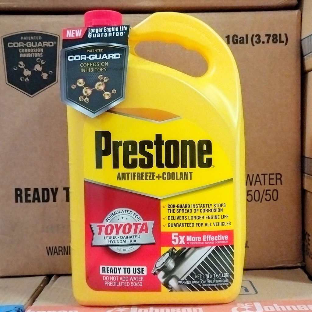 Jual CAIRAN RADIATOR/ RADIATOR COOLANT 50/50 PRESTONE 3,78 LITER MERAH ...