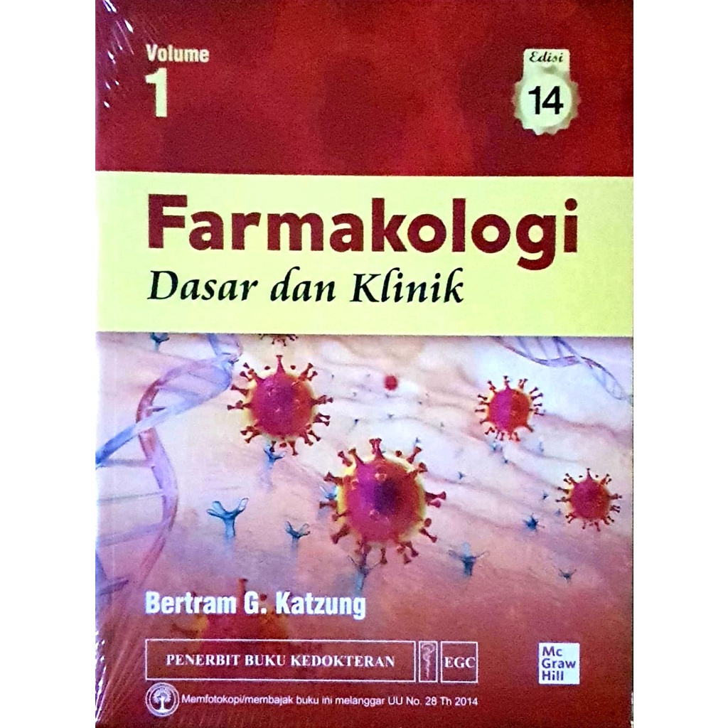 Jual Farmakologi Dasar Dan Klinik Volume 1 , Edisi 14 - Katzung ...