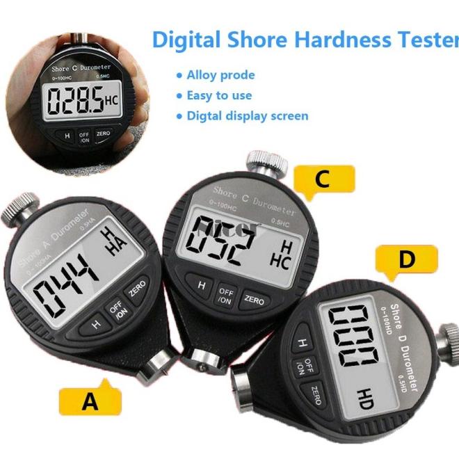 Jual Durometer Shore D Hardness Tester Gauge Digital Kaca Fiber Shored Baru Shopee Indonesia