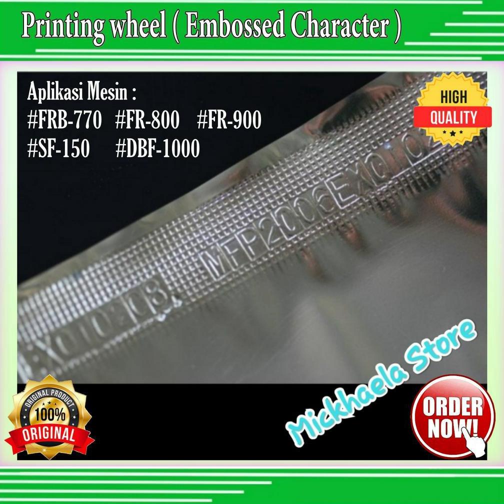 Jual Ytry*197 Printing Wheel Character Angka Huruf Font Number Mesin