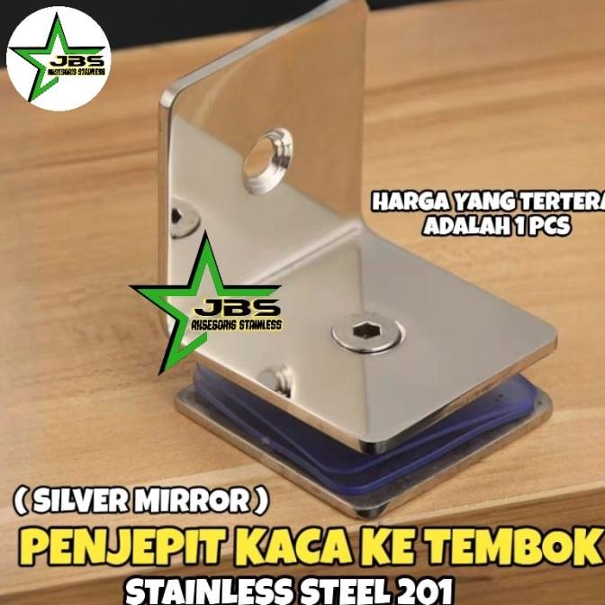 Jual Penjepit Kaca Tembok Glass Clip Stainless Steel Shopee Indonesia