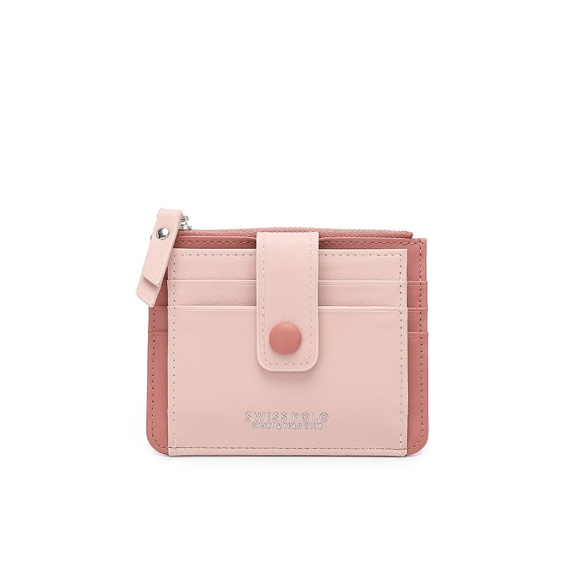 Swiss Polo Card Holder With Coin Compartment (Dompet Wanita Dengan  Kompartmen Koin) SLP 57