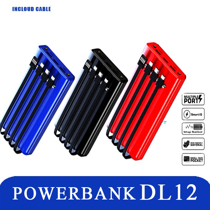 Jual Power Laser 3 Port Dl12 20000Mah Led Ori Full Screen Garansi 1 Thn ...