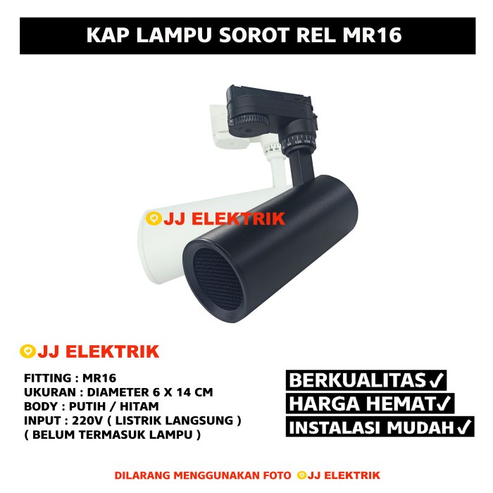 Jual Kap Lampu Spotlight Rell Track Plafon Mr16 Sorot Spot Light Top ...