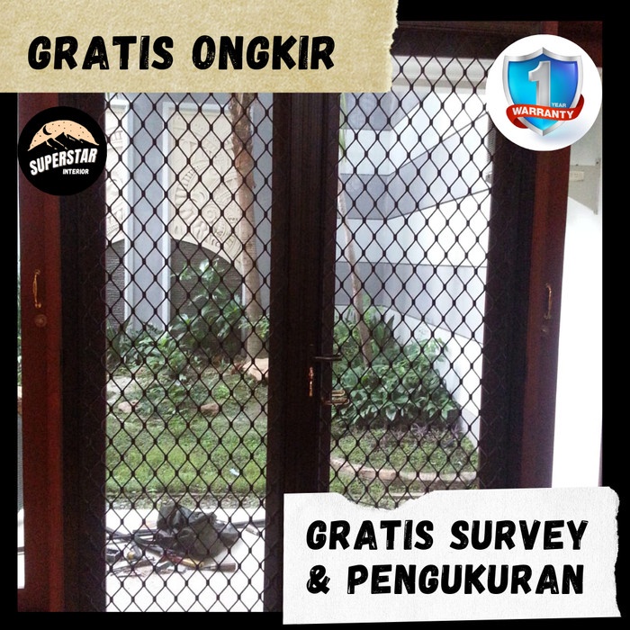 Jual Pintu Kasa Nyamuk Pintu Kawat Aluminium Pintu Ekspanda Anti Nyamuk Shopee Indonesia