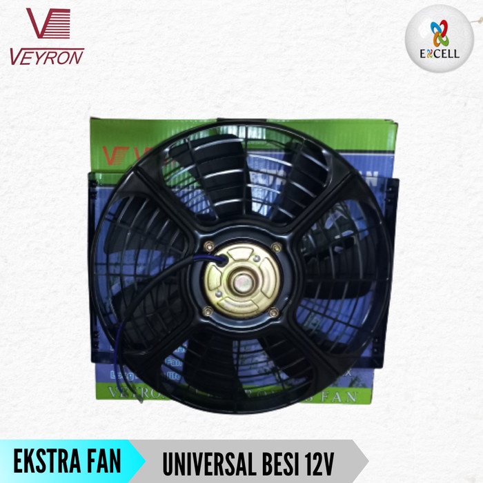 Jual Extra Fan Kipas Motor Ac Mobil Universal Kondensor Radiator Besi V Shopee Indonesia