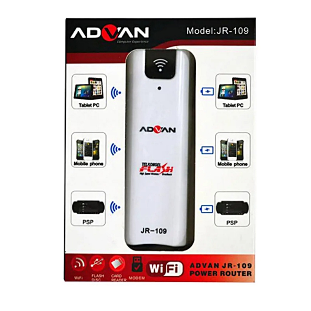 Jual MODEM ADVAN WIFI JR-109 POWER ROUTER (905609001) | Shopee Indonesia