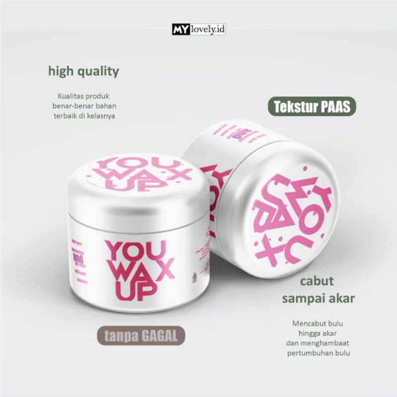 Jual YOU WAX UP WHITE PUTIH 450gram SUGAR WAX WAXING COLD WAX