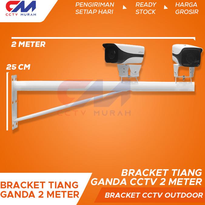 Jual BRACKET DOUBLE CCTV POLE MOUNT || BRACKET TIANG GANDA 2 METER ...