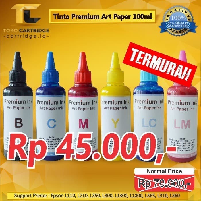 Jual Tinta Refill Artpaper F1 Ori Printer Epson L120 L210 L220 L300 ...