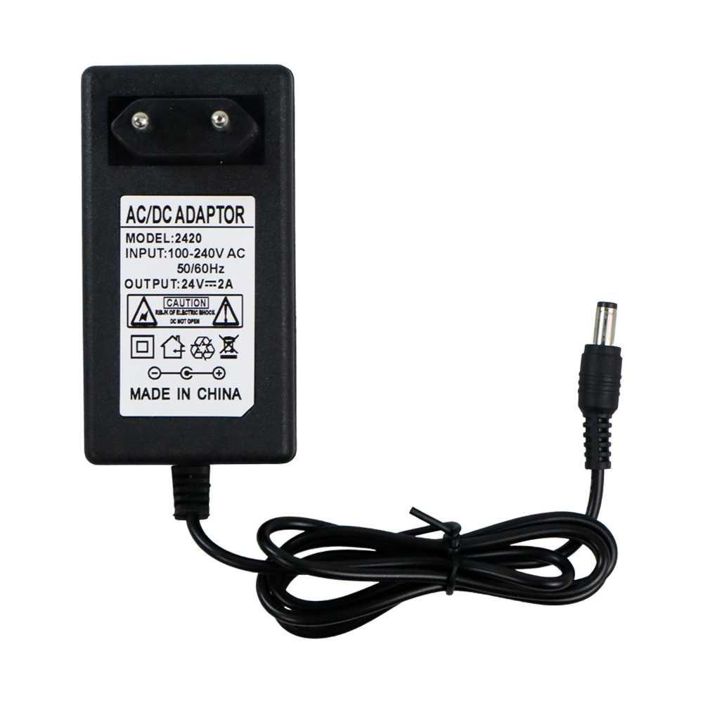 Jual Adaptor Power Supply Converter AC to DC 24V 2A LED Strip - 2420-EU ...