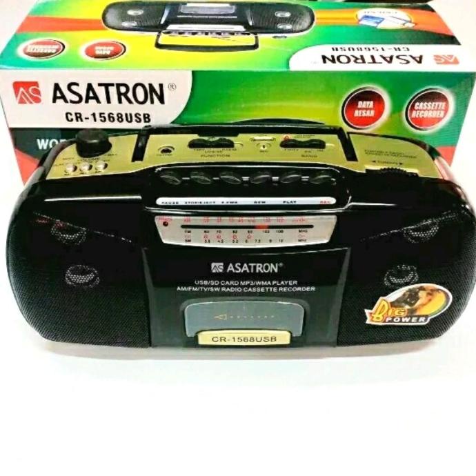 Jual Tape mini Compo Asatron usb kaset pita jadul radio | Shopee Indonesia