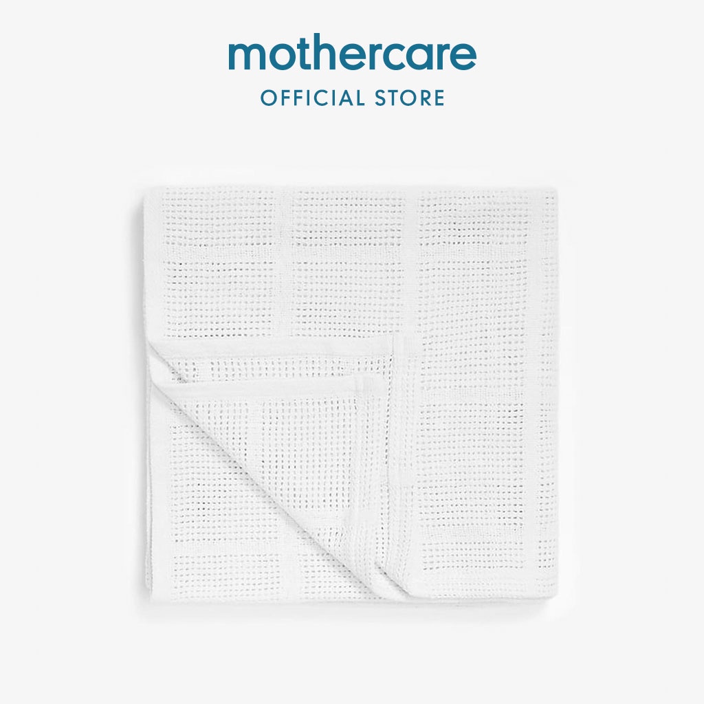 Jual Mothercare Essential Cot Bed Cellular Blanket Selimut Bayi