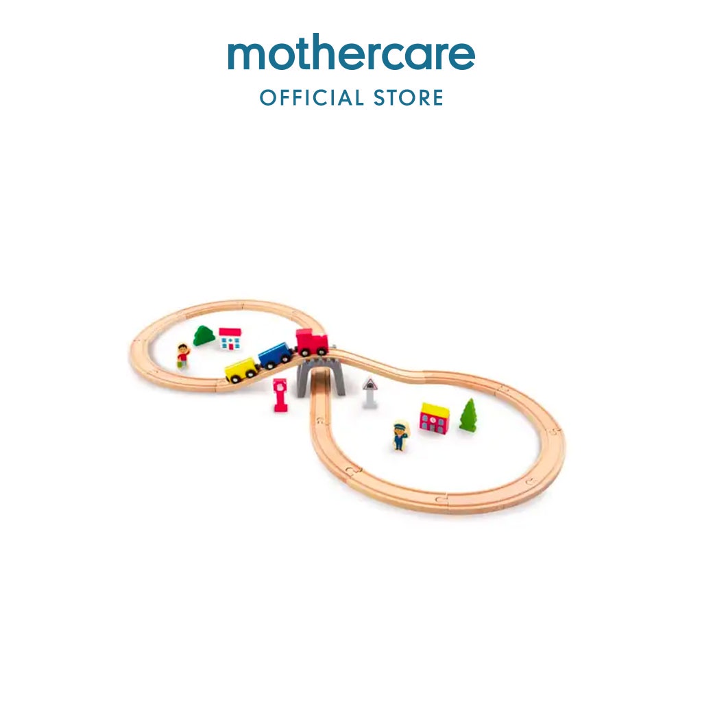 Jual Addo Woodlets 30 Piece Train Set - Mainan Kereta Anak | Shopee ...