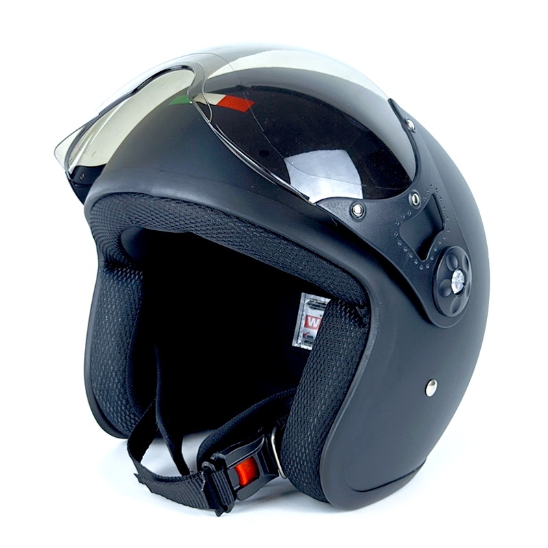 Jual Acn Helm Pilot Retro Dewasa Sni Italy Flag Solid Polos | Shopee ...