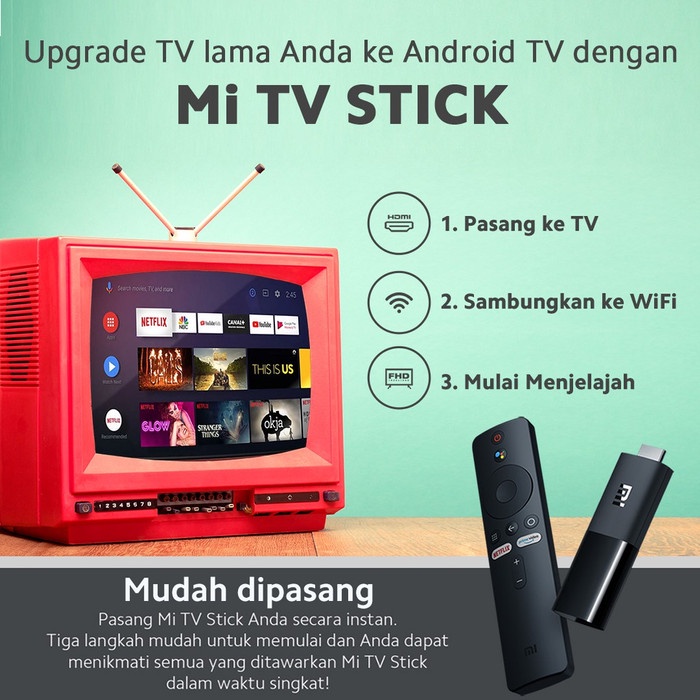 Jual Xiaomi Mi TV Stick Full HD Dongle Android 9.0 Smart Stik TV ...