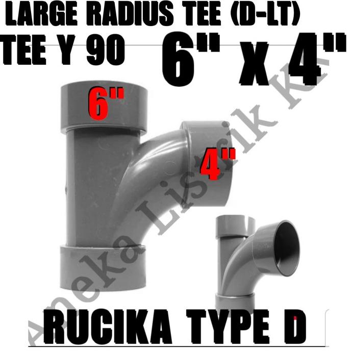 Jual Promo Akhir Tahun Rucika D Sambungan Ty 90 Derajat 6X4 Inch Tee Y ...