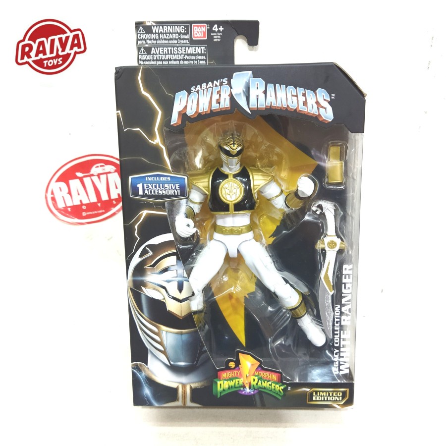Jual Action Figure MIGHTY MORPHIN POWER RANGERS Legacy Collection White ...