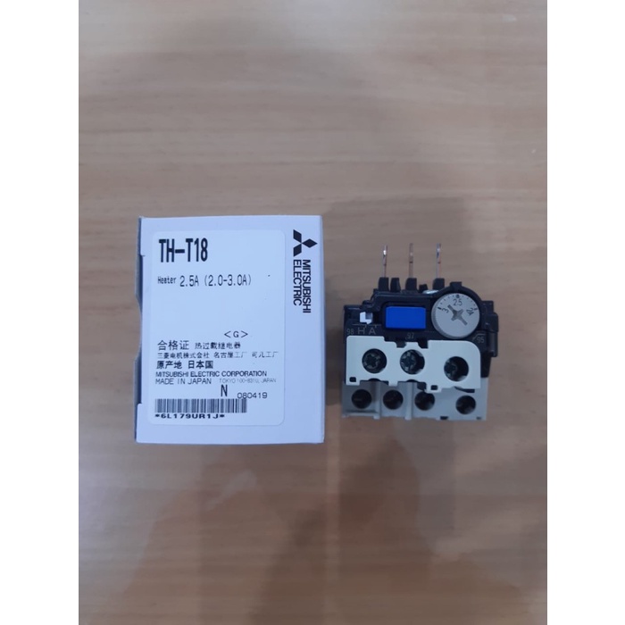 Jual MITSUBISHI THERMAL OVERLOAD RELAY THT18 2.5A (2.0 3.0A