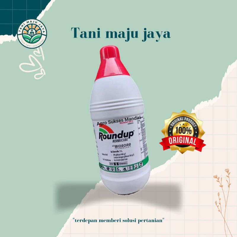 Jual HERBISIDA Roundup 486 SL 1 Liter Herbisida Sistemik Pembasmi ...