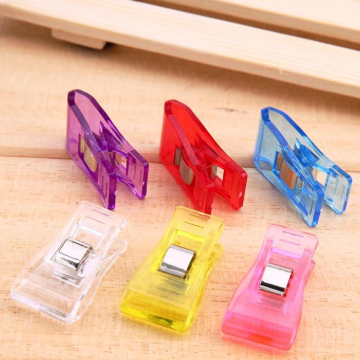 Jual Medium Wonder Clips /Klip Pembatas / Penjepit Bahan Kain /Klip ...