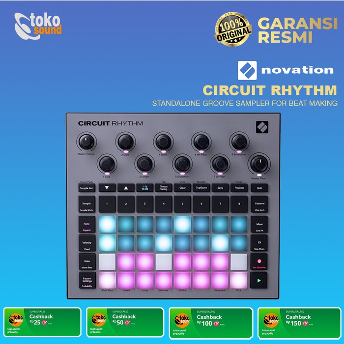 Novation Circuit Rhythm ビートメイキングサンプラー 率直