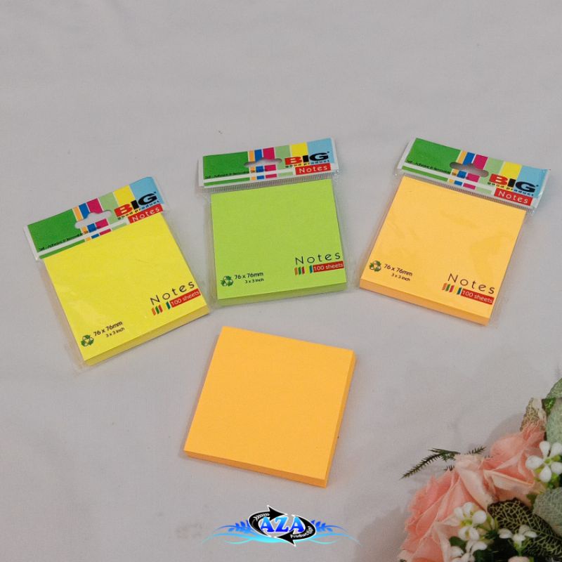 Jual Sticky Notes BIG 76x76 mm (3x3 inc) | Shopee Indonesia