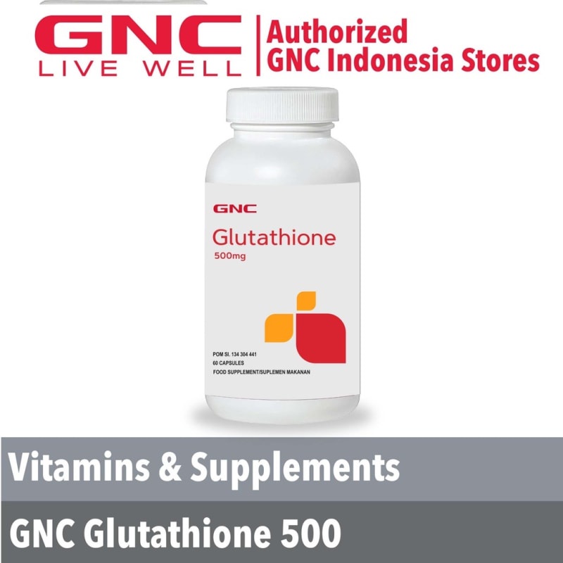 Jual GNC Glutathione 500 - 60 kapsul (010513) SUPLEMEN