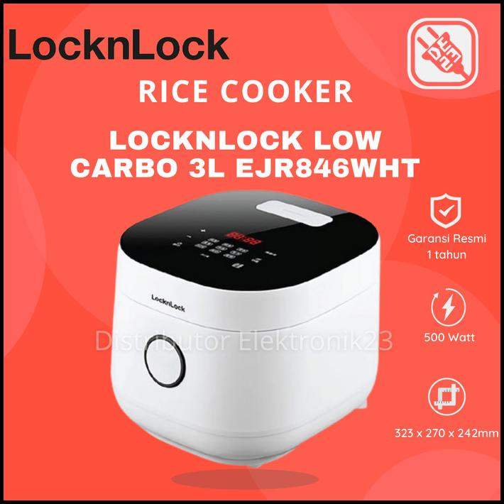 Jual Rice Cooker Lock N Lock Locknlock Low Carbo Less Sugar Digital 3 Liter Shopee Indonesia