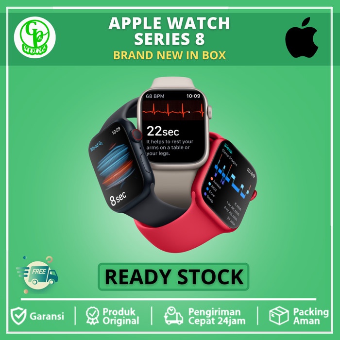 NEW APPLE WATCH SERIES 45MM 41MM ALUMINIUM CASE WITH SPORT BAND ORIGINAL  TERBARU