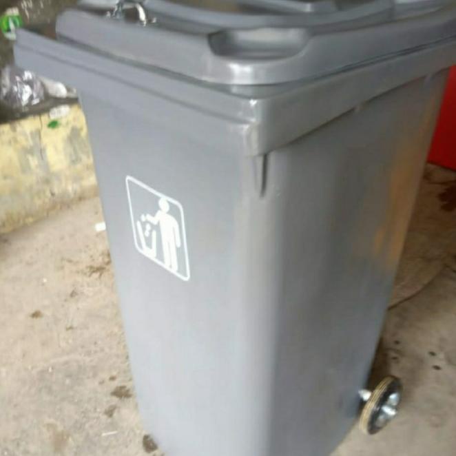 Jual Tempat Sampah Besar Roda Bahan Fiber Terbaik Kapasitas 240 Ltr ...