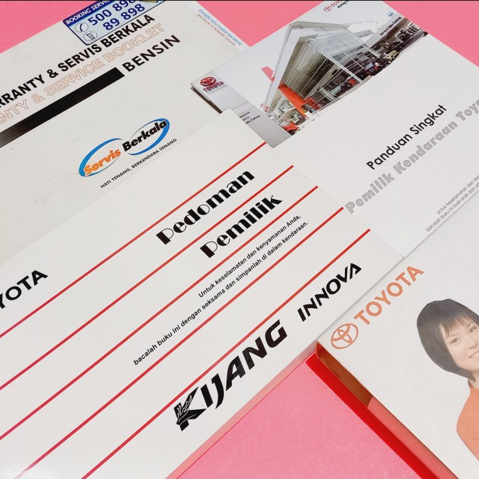 Jual {Second} Buku Manual Pedoman Petunjuk Manual Book Toyota Innova