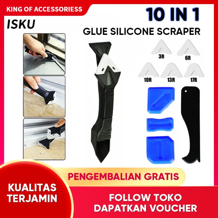 Jual 10 in1 Sealant Scraper Tool Alat Pembersih Perapi Lem Silikon ...