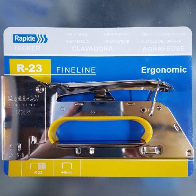 Jual Trendi New Rapide Staple Stapler Gun Tacker R23 - Staples Hekter ...