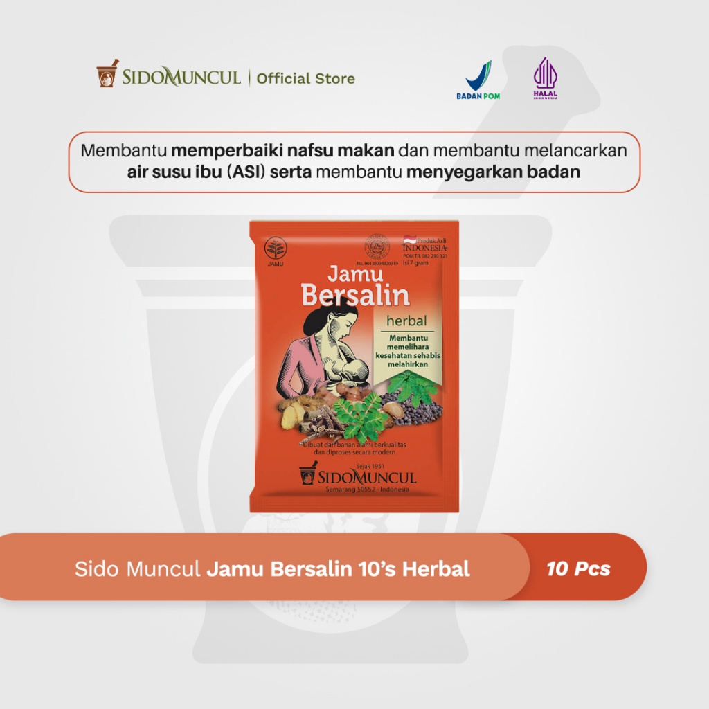 Sido Muncul Jamu Bersalin 10's Herbal - Setelah Melahirkan
