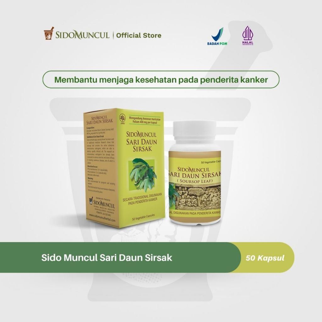 Jual Sido Muncul Natural Sari Daun Sirsak 50k Membantu Kesehatan