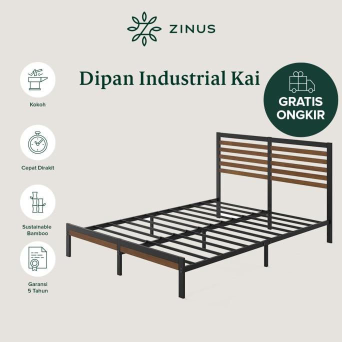 Jual Dipan Industrial Zinus Kai DIY Bed In a Box | Shopee Indonesia