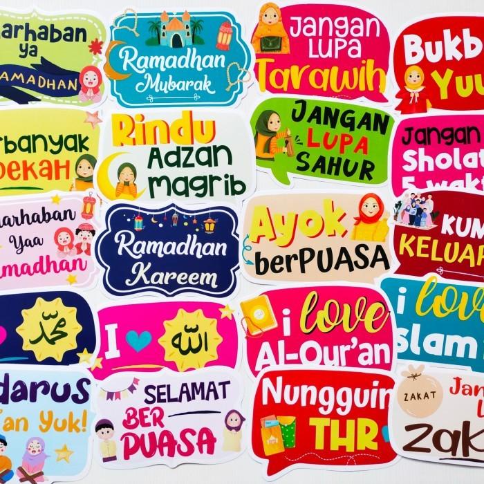 Jual BARU RAMADHAN MUBARAK BUKBER 20PCS FUN ROPS PHOTO BOOTH DEKORASI ...