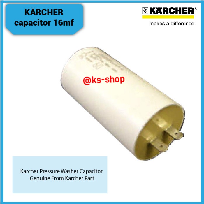 Jual Karcher Capacitor 16mf For K2 K3 K4 K5 Sparepart Kapasitor ...