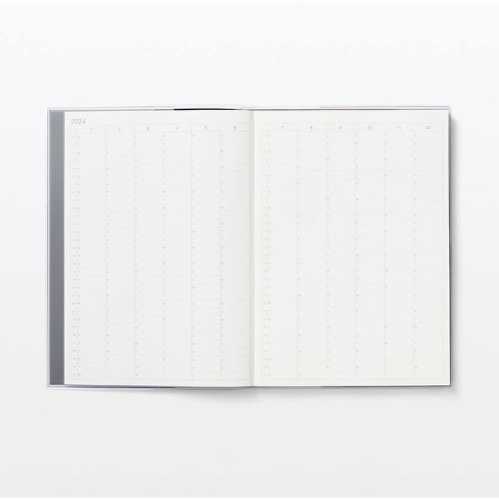 Jual MUJI RPaper Monthly Weekly 2024 Planner/Black/diary agenda