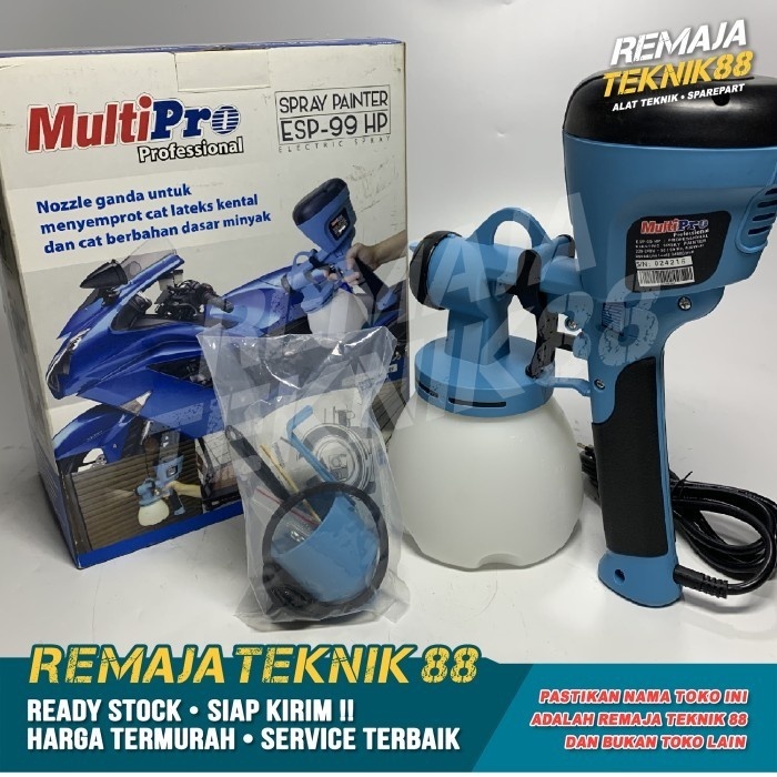 Jual Mesin Cat Spray Gun Elektrik Portable Esp99hp Multipro Esp 99 Hp Shopee Indonesia 8044