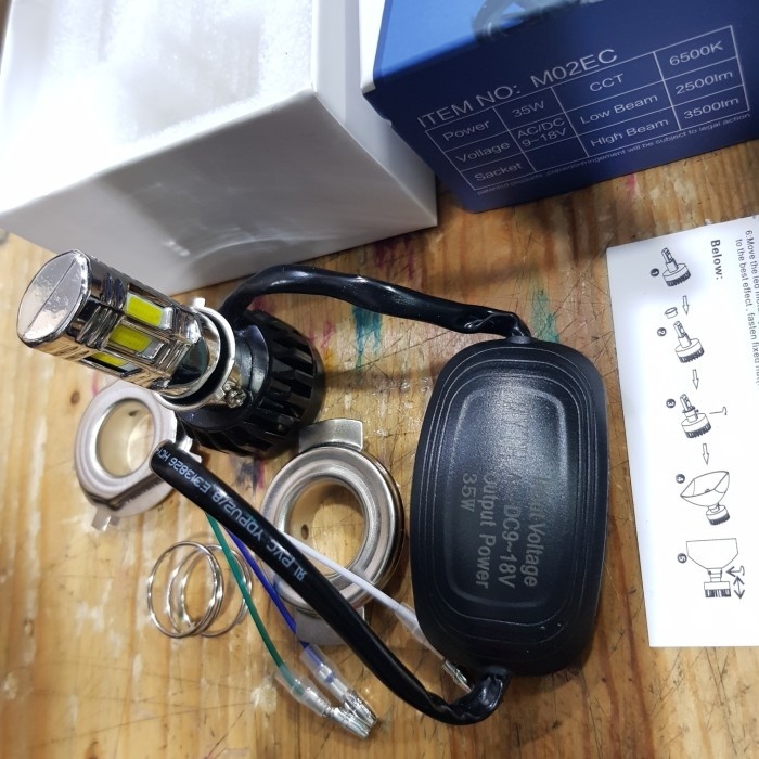 Jual lampu led MYTH 6 sisi h6 motor bebek h4 vixion byson pendingin ...