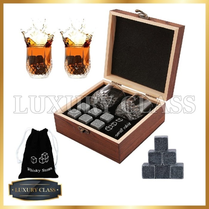 Jual Whiskey Glass Set As Whisky Stone Set 8 Reusable Ice Cube