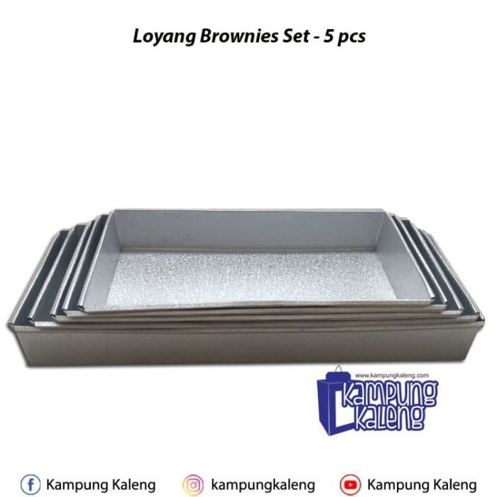 Jual Loyang Brownies 1 Set Shopee Indonesia