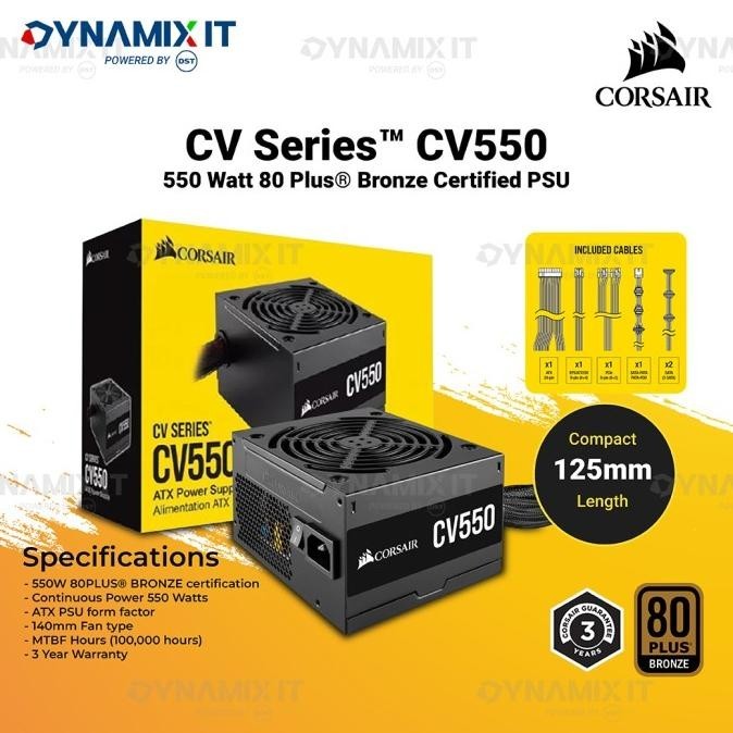 Jual HARGA DISC - Corsair PSU CV550 80 Plus Bronze | Shopee Indonesia