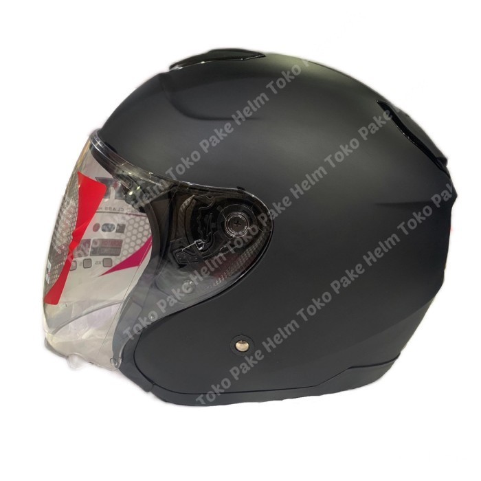 Jual Barang Bagus Helm Kyt Kyoto Helm Kyt Half Face Black Doff Shopee Indonesia