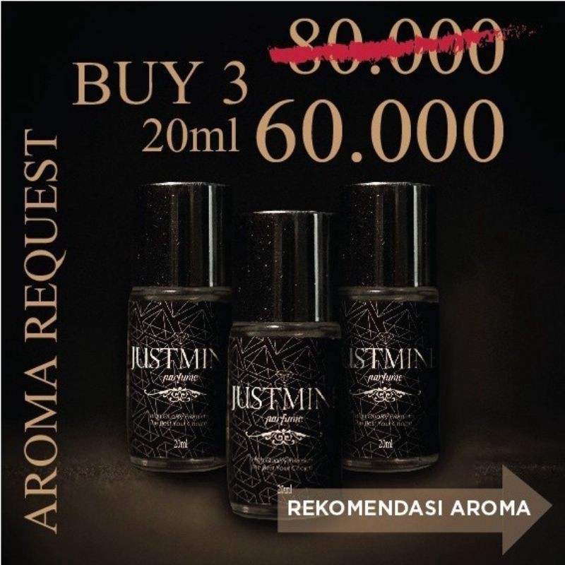 Jual Parfum Pria Aroma Request 20 ML 3 Pcs Promo Exclusive COD SBY ...