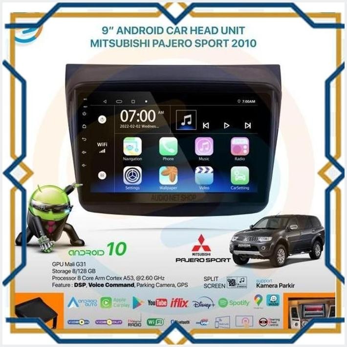 Jual HJT HEAD UNIT TV ANDROID 9INCH MITSUBISHI PAJERO SPORT 2010 TANPA BOX MID Shopee Indonesia