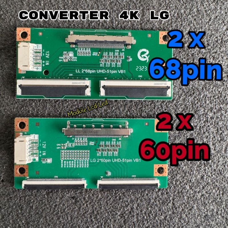 Jual CONVERTER LVDS LG 4K UHD 2 X 60 /68 PIN TO 51 PIN | Shopee Indonesia