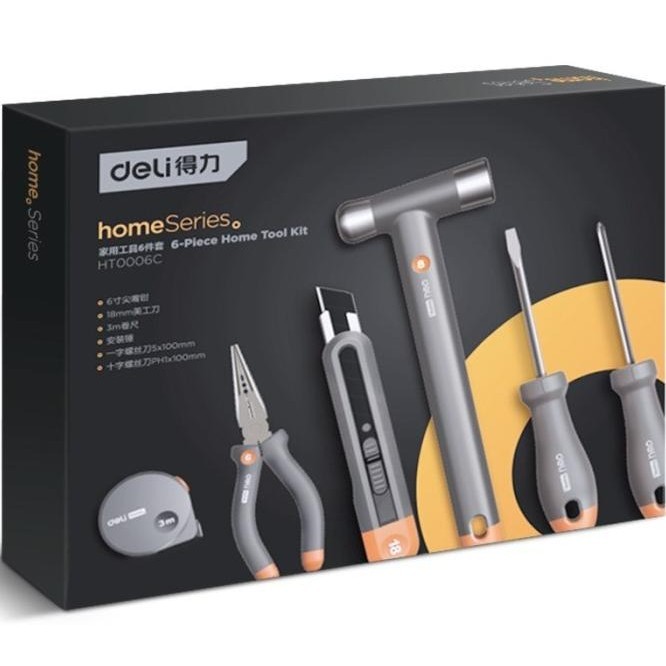 Jual Deli Tool Kit Set Complete Set Multitool Portable Perkakas Set ...
